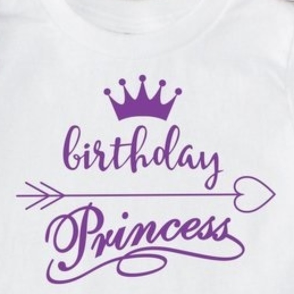 Birthday Princess -  5pc T-Shirt, Shorts & Tutu - Picture 6 of 8